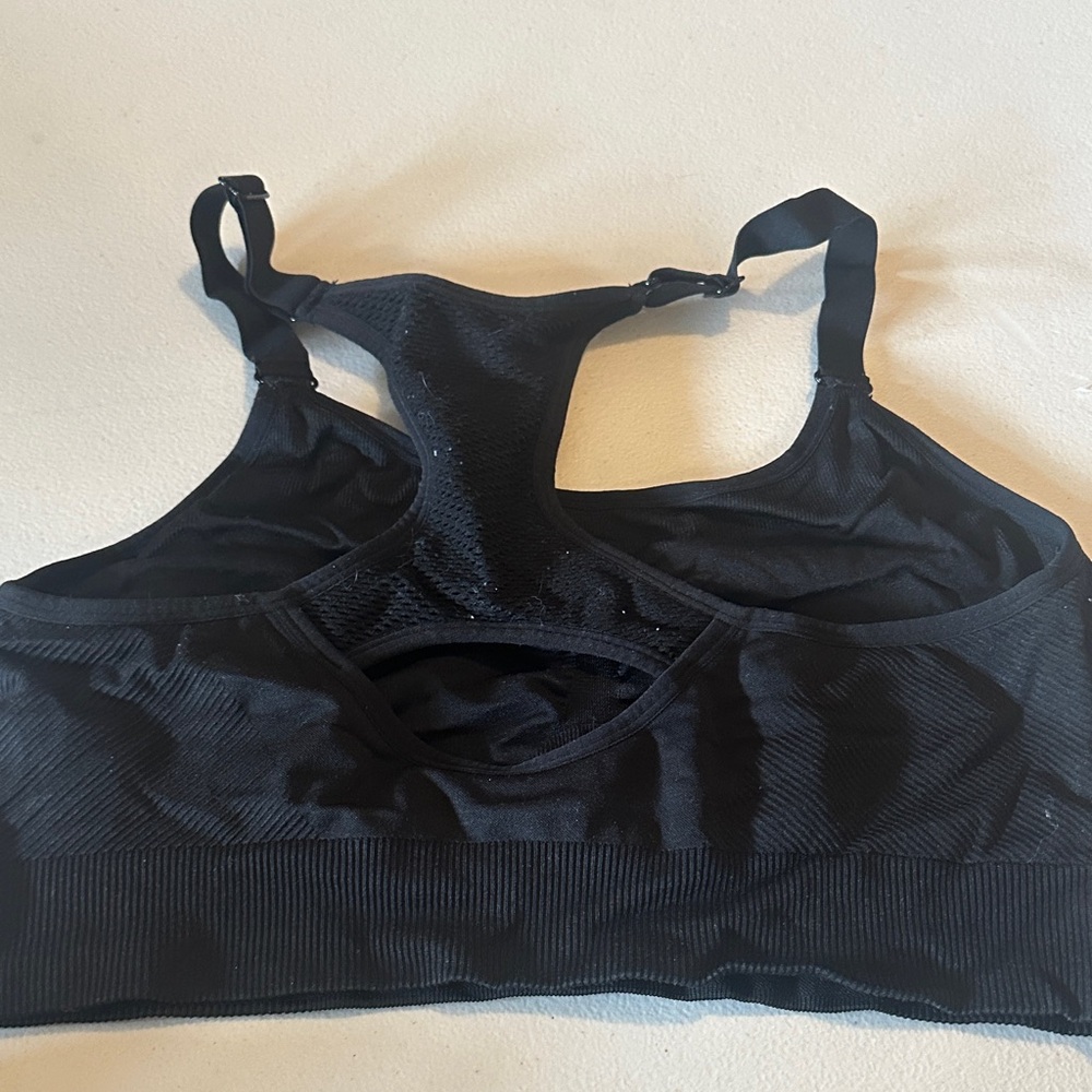 Black Sports Bra - Picture 3 of 5